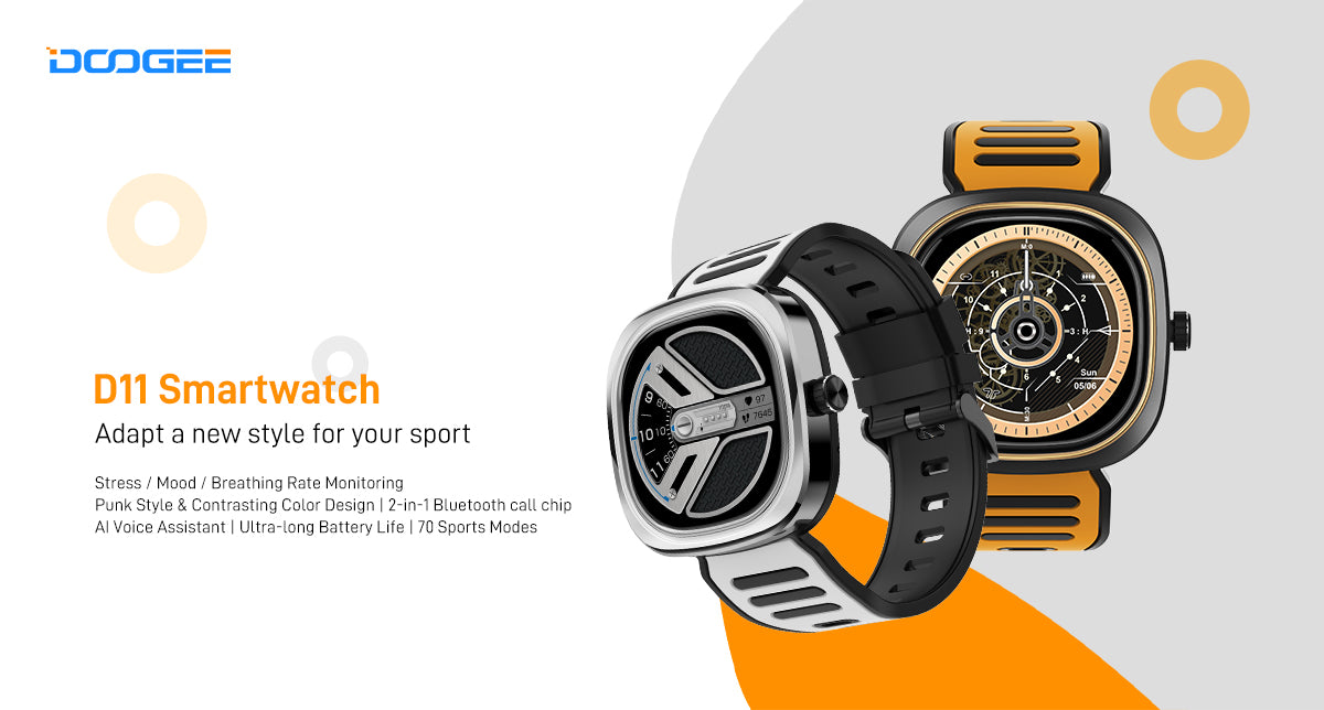 The Doogee D11 Smartwatch Is Flashy And Lasts Longer With Its 300mAh Battery