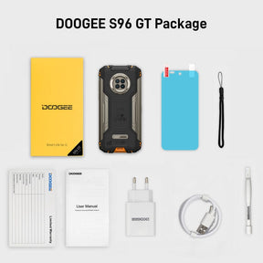 DOOGEE® S96 GT 8GB+256GB AI Quad Camera & 20MP Night Vision Powerful 4K UHD Rugged Phone
